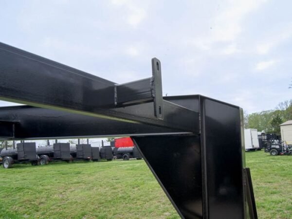 8.5×25 IBeam Gooseneck Straight Deckover Trailer (2) 7K Axles Slide Ramps - Image 16