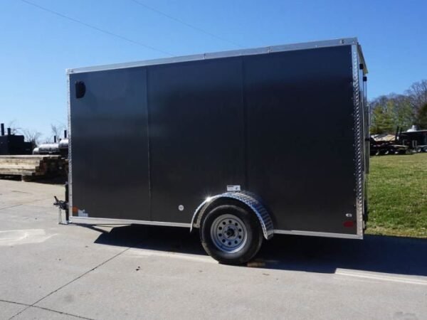 Enclosed Trailer 6’x12′ Charcoal- V-Nose 3,500 lb. Axle Storage - Image 5