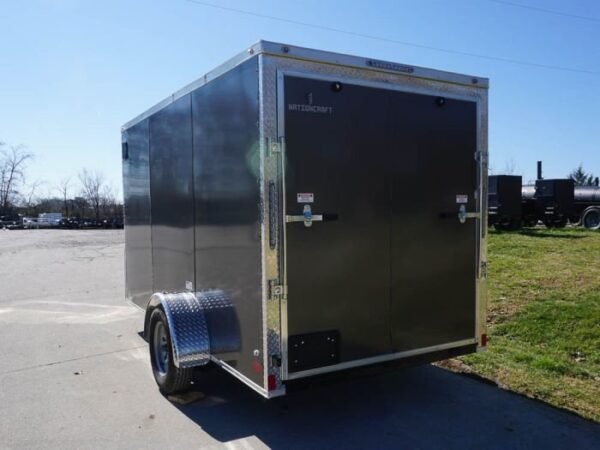 Enclosed Trailer 6’x12′ Charcoal- V-Nose 3,500 lb. Axle Storage - Image 6