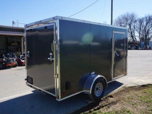 Enclosed Trailer 6’x12′ Charcoal- V-Nose 3,500 lb. Axle Storage - Image 8