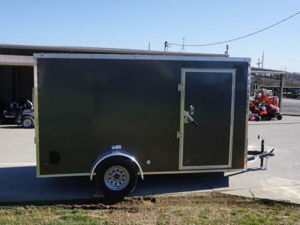 Enclosed Trailer 6’x12′ Charcoal- V-Nose 3,500 lb. Axle Storage - Image 9