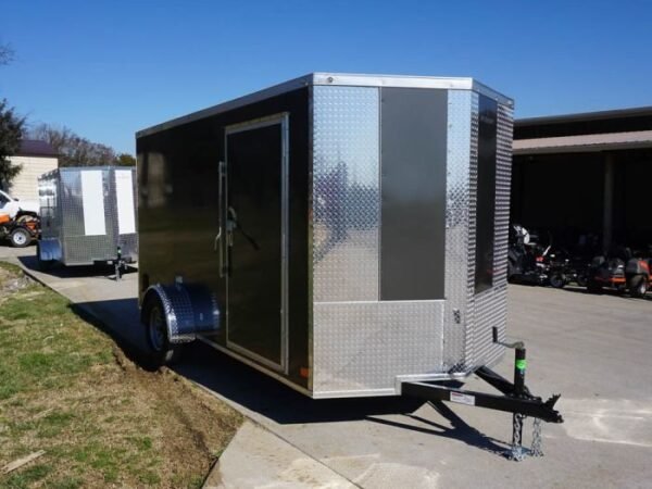 Enclosed Trailer 6’x12′ Charcoal- V-Nose 3,500 lb. Axle Storage - Image 11