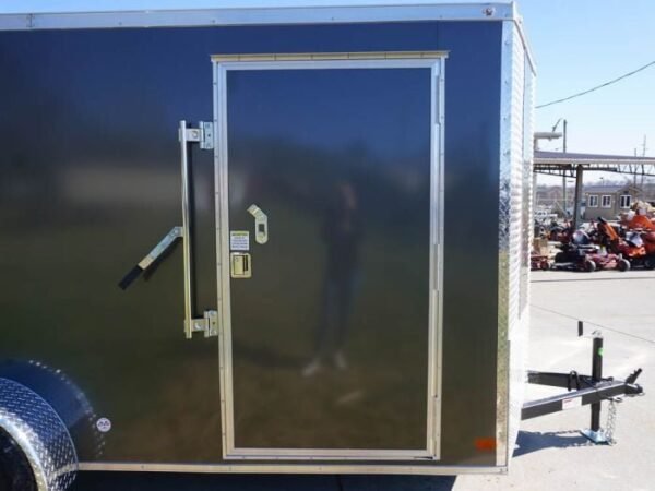 Enclosed Trailer 6’x12′ Charcoal- V-Nose 3,500 lb. Axle Storage - Image 13