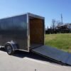 Enclosed Trailer 6’x12′ Charcoal- V-Nose 3,500 lb. Axle Storage - Image 17