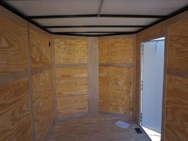 Enclosed Trailer 6’x12′ Charcoal- V-Nose 3,500 lb. Axle Storage - Image 22