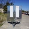 Enclosed Trailer 6’x12′ White V-Nose 3,500 lb. Axle Polycore Side Storage - Image 2