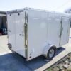 Enclosed Trailer 6’x12′ White V-Nose 3,500 lb. Axle Polycore Side Storage - Image 6