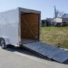 Enclosed Trailer 6’x12′ White V-Nose 3,500 lb. Axle Polycore Side Storage - Image 12