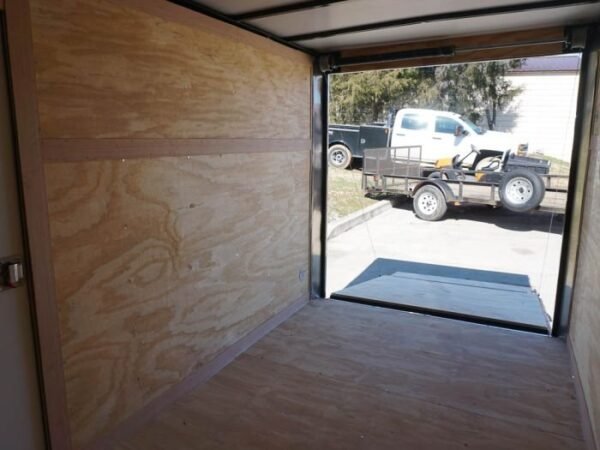 Enclosed Trailer 6’x12′ White V-Nose 3,500 lb. Axle Polycore Side Storage - Image 20