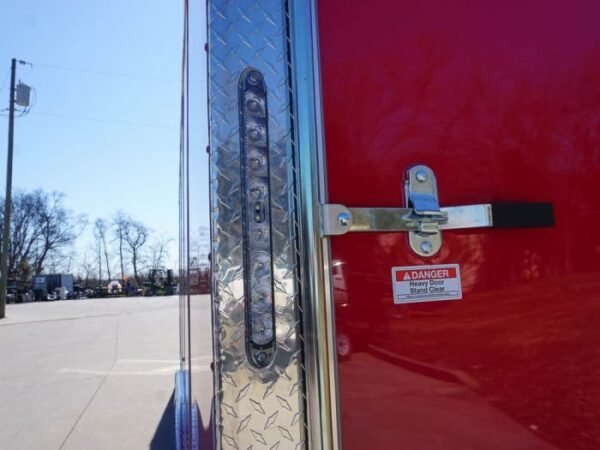 8.5×24 Red Enclosed Trailer (2) 5200lb Axles 7.5 Interior Height Storage - Image 7