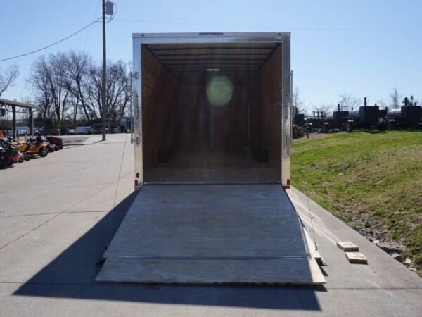 8.5×24 Red Enclosed Trailer (2) 5200lb Axles 7.5 Interior Height Storage - Image 15