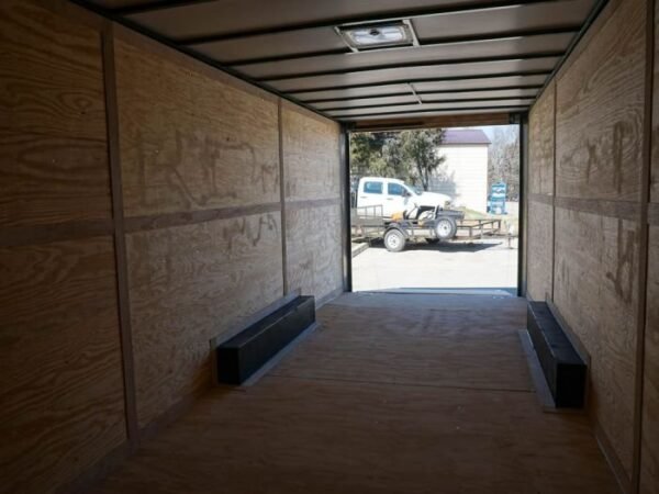 8.5×24 Red Enclosed Trailer (2) 5200lb Axles 7.5 Interior Height Storage - Image 22