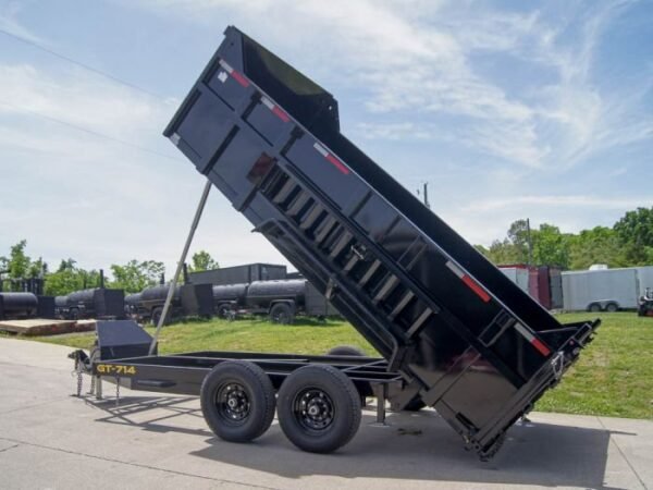 7×14 Telescopic Dump Trailer with 3ft Sides (2) 7K Axles - Image 17