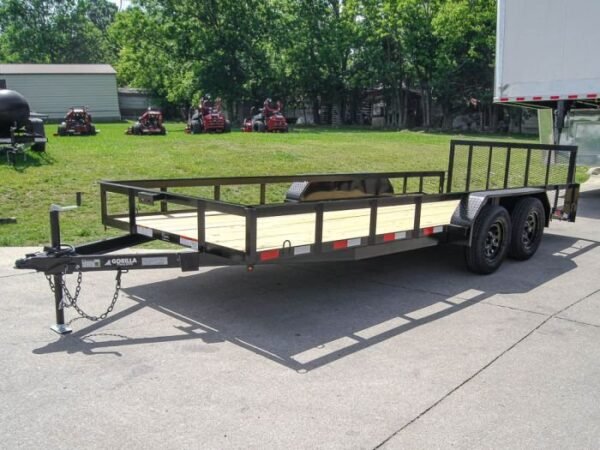 6.4×18 Dovetail Utility Trailer (2) 3,500lb Axles - Image 3