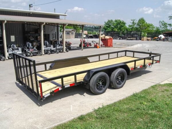 6.4×18 Dovetail Utility Trailer (2) 3,500lb Axles - Image 6