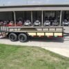 6.4×18 Dovetail Utility Trailer (2) 3,500lb Axles
