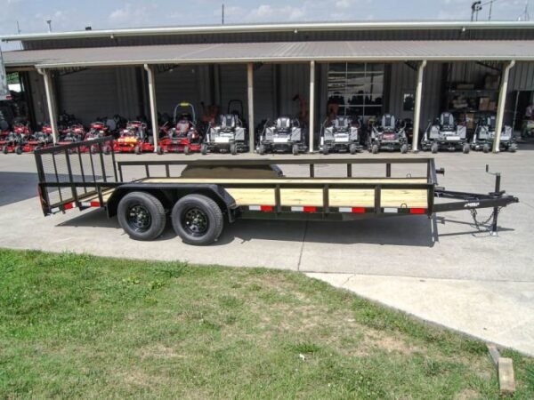 6.4×18 Dovetail Utility Trailer (2) 3,500lb Axles