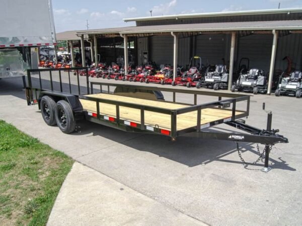 6.4×18 Dovetail Utility Trailer (2) 3,500lb Axles - Image 7