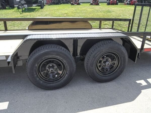 6.4×18 Dovetail Utility Trailer (2) 3,500lb Axles - Image 11