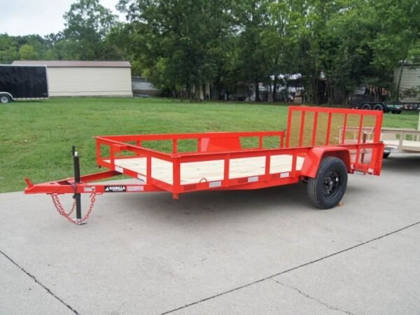 6.4×12 Dovetail Utility Trailer 3500lb Axle - Image 2