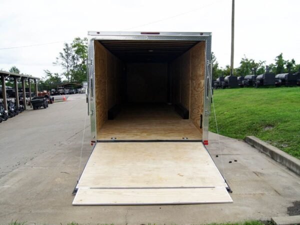8.5×32 Flat Nose Black Enclosed Trailer (3) 7K Axles - Image 2