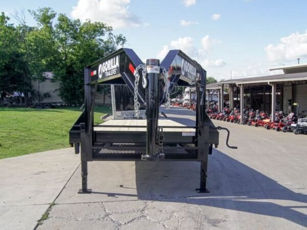 8.5×30 IBeam Gooseneck Deckover Trailer (2) 7K Axles King Kong Ramps - Image 2