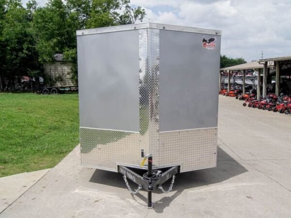 7×12 Silver Frost V-Nose Enclosed Trailer 3,500lb Axles - Image 3