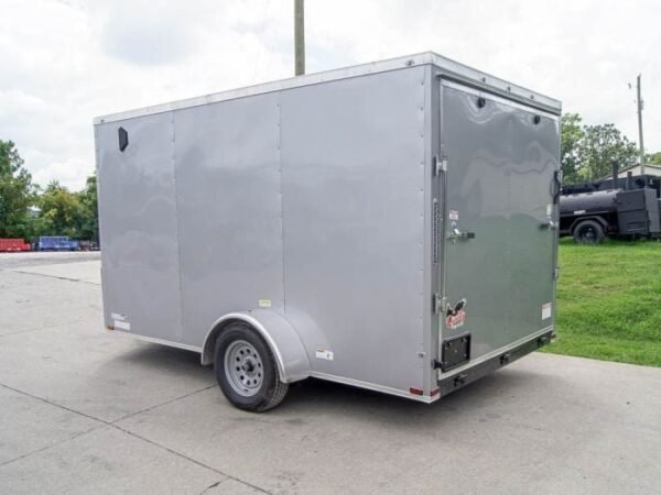 7×12 Silver Frost V-Nose Enclosed Trailer 3,500lb Axles - Image 5