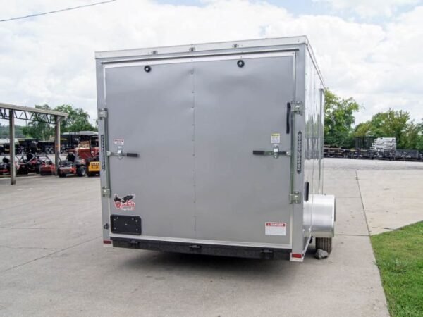 7×12 Silver Frost V-Nose Enclosed Trailer 3,500lb Axles - Image 6