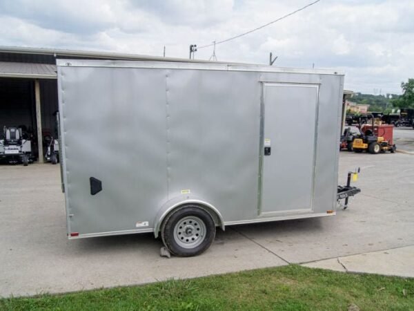 7×12 Silver Frost V-Nose Enclosed Trailer 3,500lb Axles - Image 7