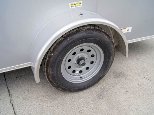 7×12 Silver Frost V-Nose Enclosed Trailer 3,500lb Axles - Image 11