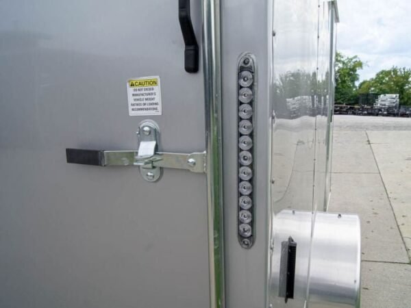 7×12 Silver Frost V-Nose Enclosed Trailer 3,500lb Axles - Image 12