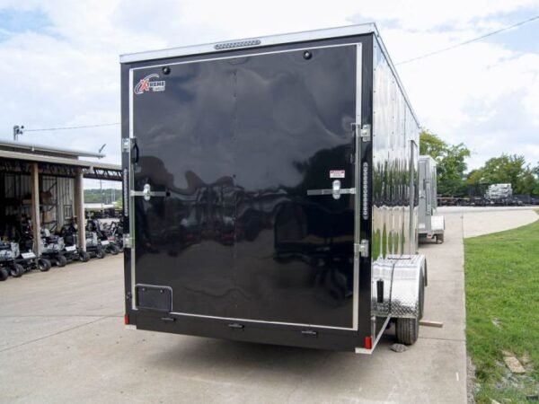 7×16 Black V-Nose Enclosed Storage Trailer (2) 3,500lb Axles - Image 5