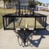 6.4×14 Straight Deck Utility Trailer 2ft Mesh Sides (2) 3500lb Axles - Image 3