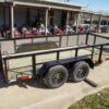 6.4×14 Straight Deck Utility Trailer 2ft Mesh Sides (2) 3500lb Axles - Image 8