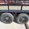 6.4×14 Straight Deck Utility Trailer 2ft Mesh Sides (2) 3500lb Axles - Image 13