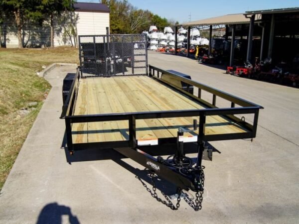 7×20 Heavy Duty Straight Deck Utility Trailer (2) 5,200lb Axles with Brakes - Image 10