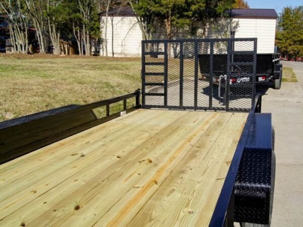7×20 Heavy Duty Straight Deck Utility Trailer (2) 5,200lb Axles with Brakes - Image 14