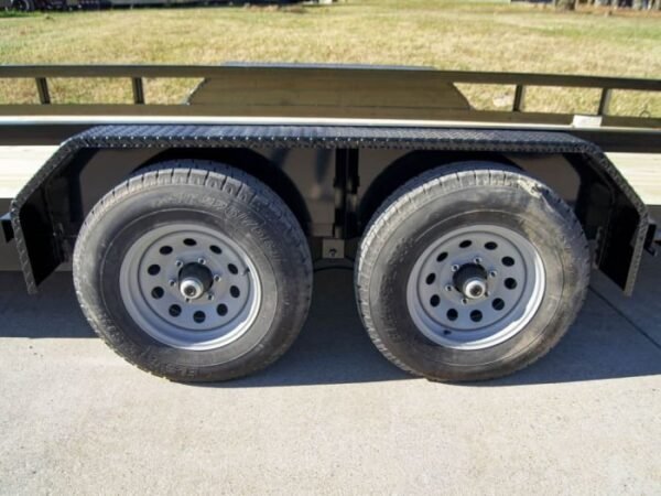 7×20 Heavy Duty Straight Deck Utility Trailer (2) 5,200lb Axles with Brakes - Image 15