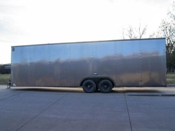 8.5×28 V-Nose Enclosed Trailer Black Out Package (2) 5,200lb Axles - Image 3