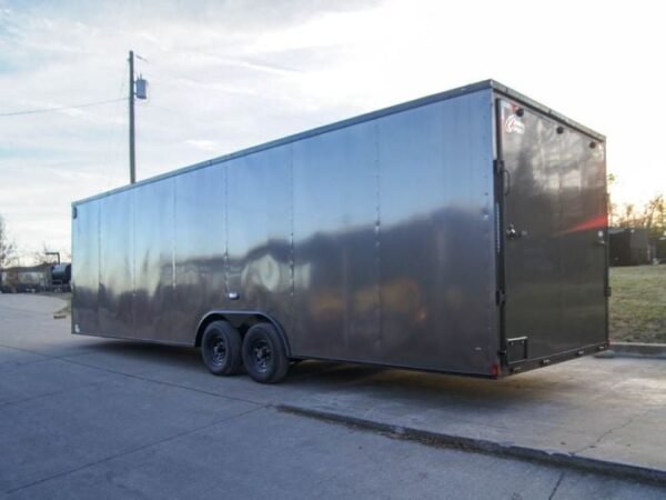 8.5×28 V-Nose Enclosed Trailer Black Out Package (2) 5,200lb Axles - Image 4