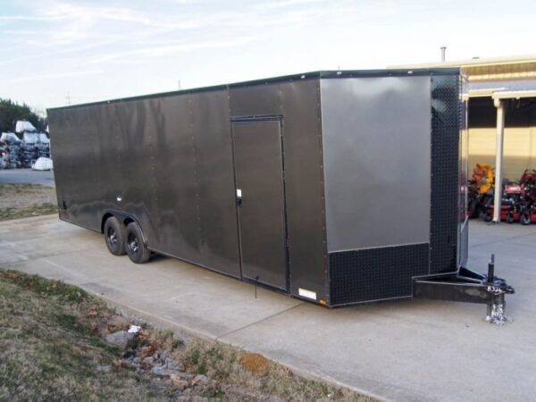 8.5×28 V-Nose Enclosed Trailer Black Out Package (2) 5,200lb Axles - Image 8