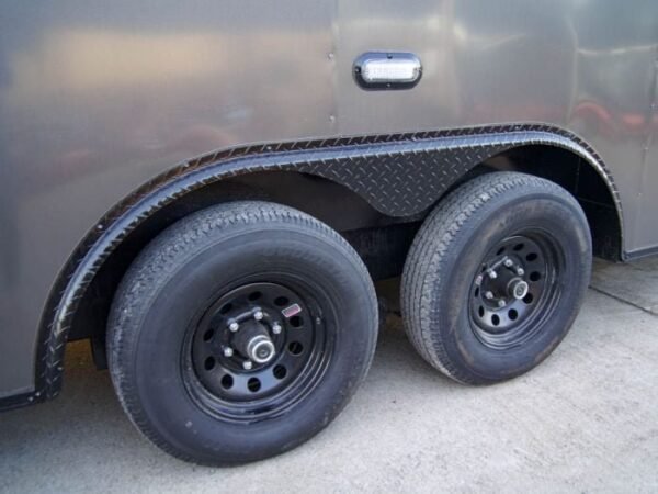 8.5×28 V-Nose Enclosed Trailer Black Out Package (2) 5,200lb Axles - Image 10