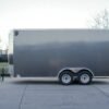 7×16 Charcoal V-Nose Enclosed Storage Trailer (2) 3,500lb Axles - Image 3