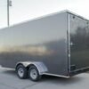 7×16 Charcoal V-Nose Enclosed Storage Trailer (2) 3,500lb Axles - Image 4