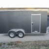 7×16 Charcoal V-Nose Enclosed Storage Trailer (2) 3,500lb Axles - Image 7