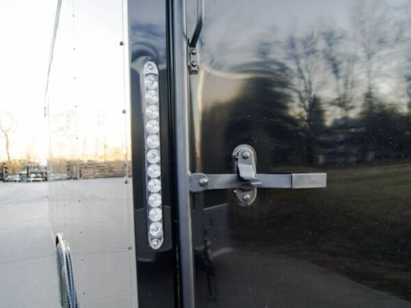 8.5×24 Black V-Nose Enclosed Trailer Blackout Pkg (2) 5,200lb Axles - Image 11
