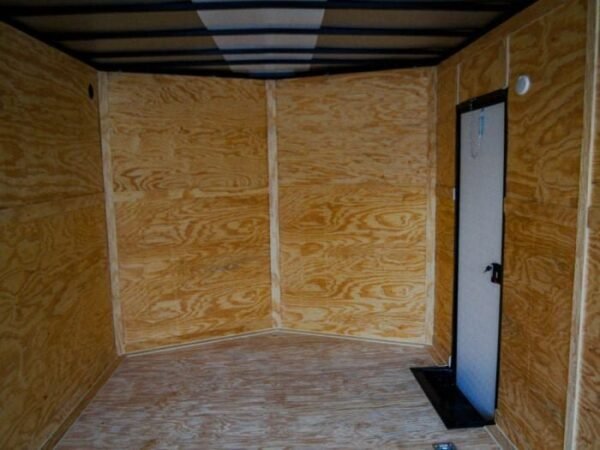 8.5×24 Silver V-Nose Enclosed Trailer Blackout Pkg (2) 5,200lb Axles - Image 17