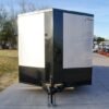 8.5×24 Silver V-Nose Enclosed Trailer Blackout Pkg (2) 5,200lb Axles - Image 2