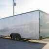 8.5×24 Silver V-Nose Enclosed Trailer Blackout Pkg (2) 5,200lb Axles - Image 4